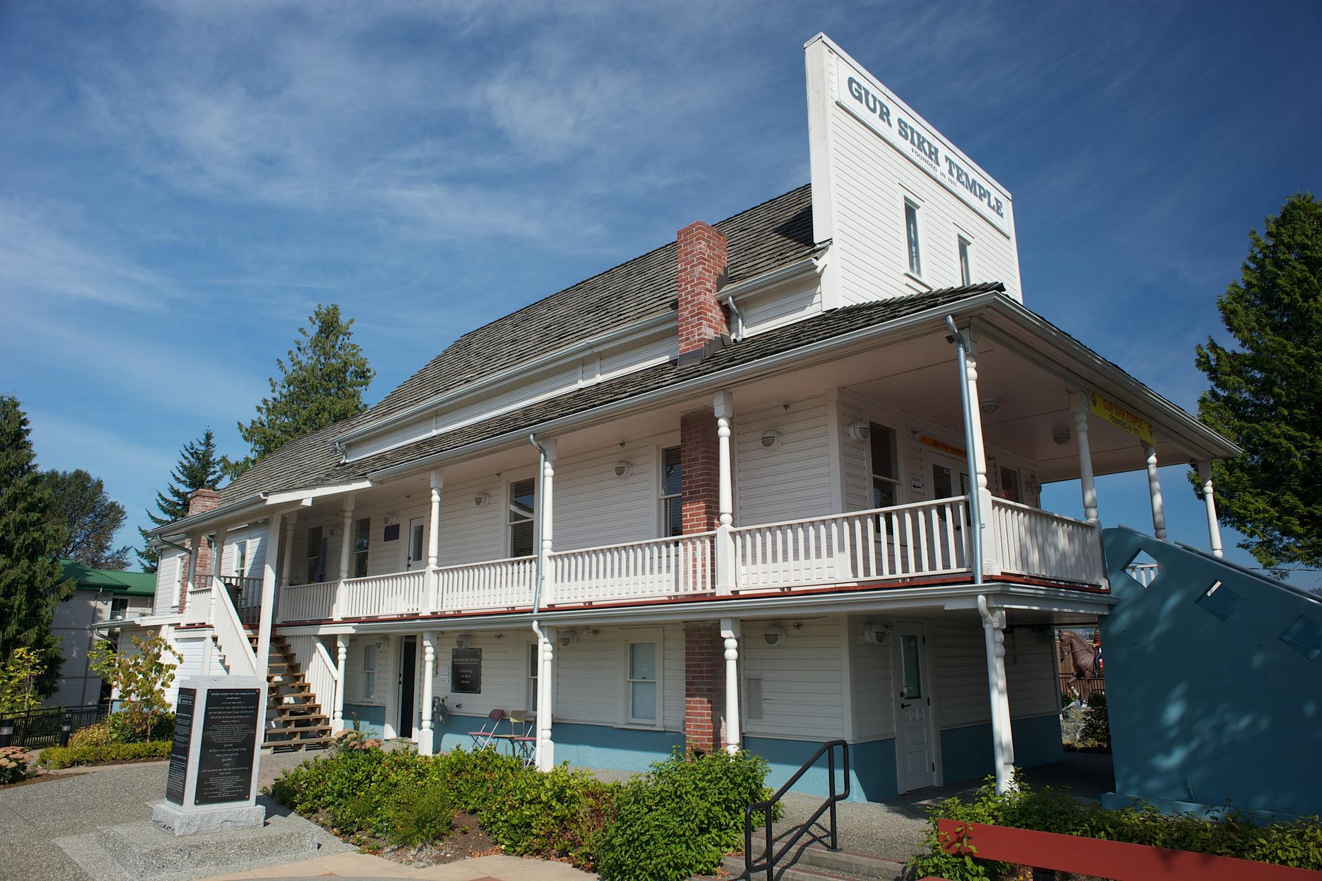 The Gur Sikh Temple, a National Historic Site in central Abbotsford