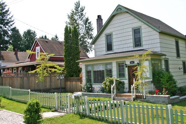 Heritage houses on 216A Street in Murrayville, Langley