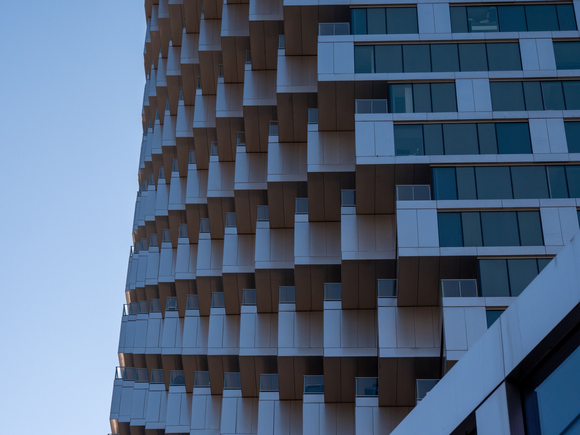 Architectural detail of Vancouver House in Vancouver